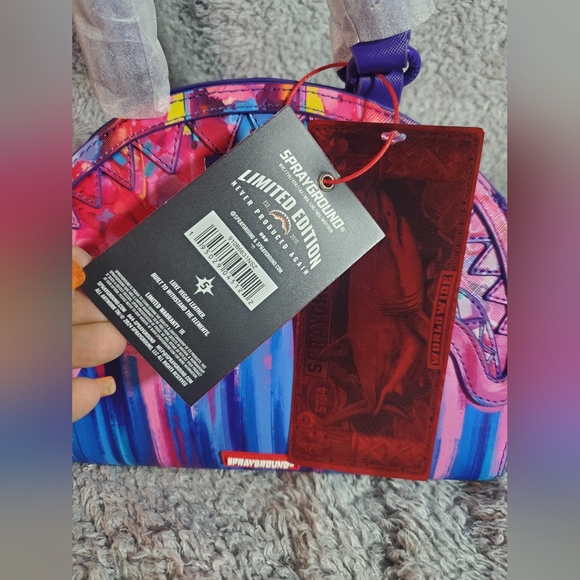 Sprayground Floral Botanica Shark Handbag - Picture 8 of 15